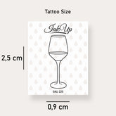 Weinglas Tattoo